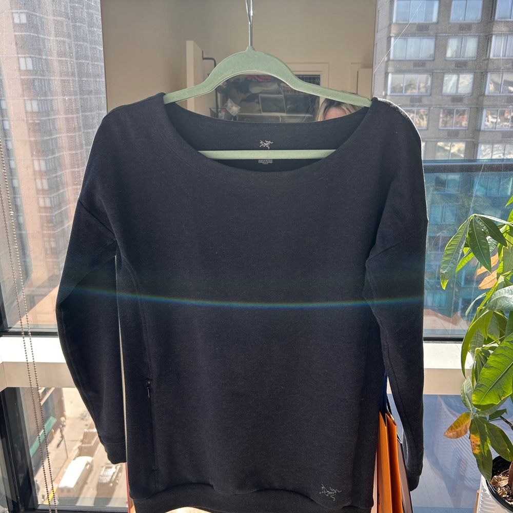 Navy Long Sleeve Top